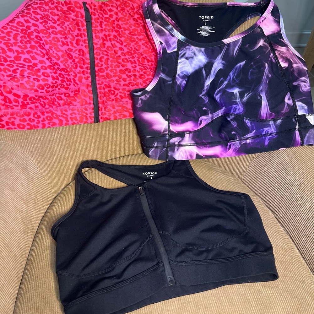 Torrid Activewear Set - Black, Pink, Purple. Women size 0X